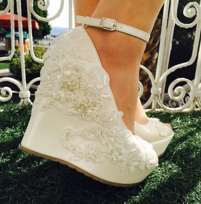 Ivory wedding wedge 2025