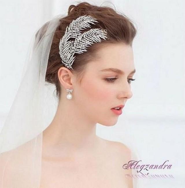 wedding photo - Crystal Bridal Hair Comb, Wedding Hair Pieces, Rhinestone Combs, Wedding Hair Accessories, Bridal Headpieces - $39.99 USD