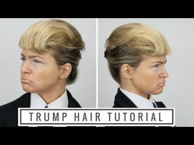 donald trump hair tutorial