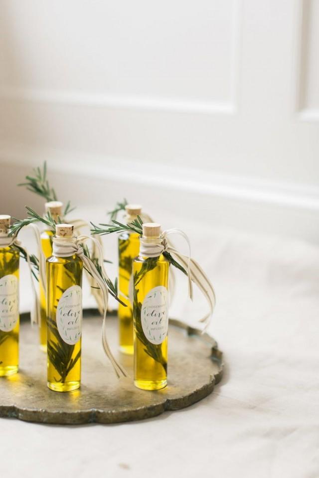 Olive Oil Favors With Avery