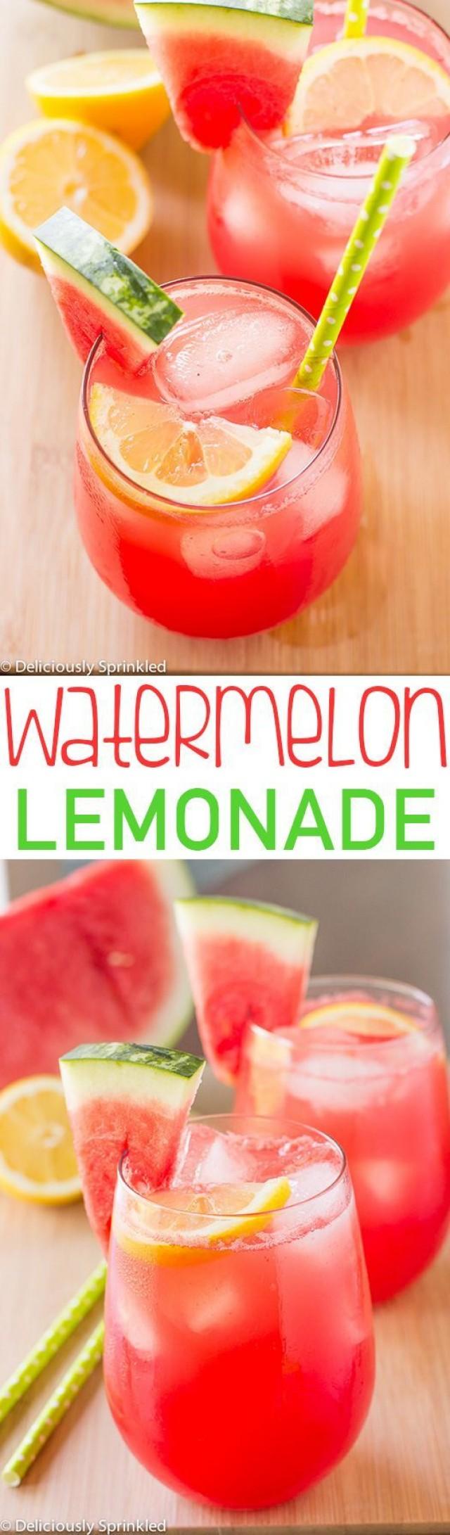Watermelon Lemonade-easy To Make And It's The Perfect Summer Drink! 