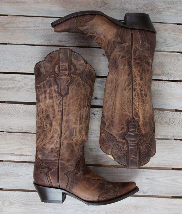 Corral Distressed Cowboy Boot - Women's Shoes 