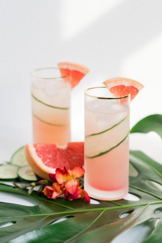Paradise Found: A Refreshing Grapefruit Cucumber Gin Cooler That Tastes Like Vacation
