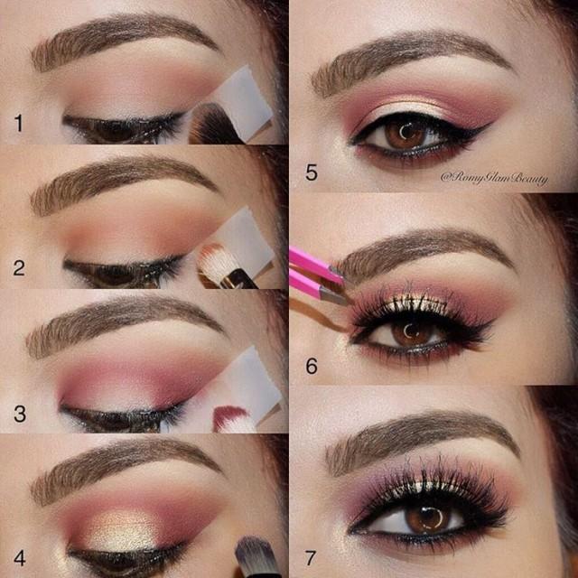 ❤️✨❤️ Happy Sunday Dolls !!! @makeupgeekcosmetics Eyeshadows ✨ Pictorial  1️⃣ Apply Frappe To The Crease Using A Large Fluffy Brush 2️⃣ Apply Cocoa… 