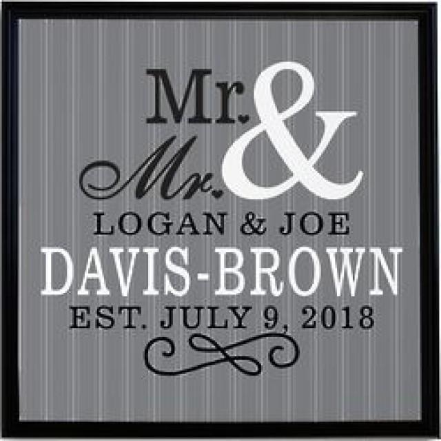 Personalized Happy Couple 11" Canvas Print 