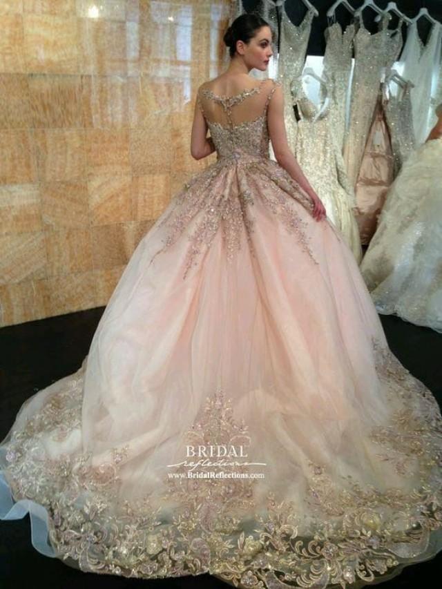 Pale Pink, Glittery Wedding Gown... Gorgeous! 