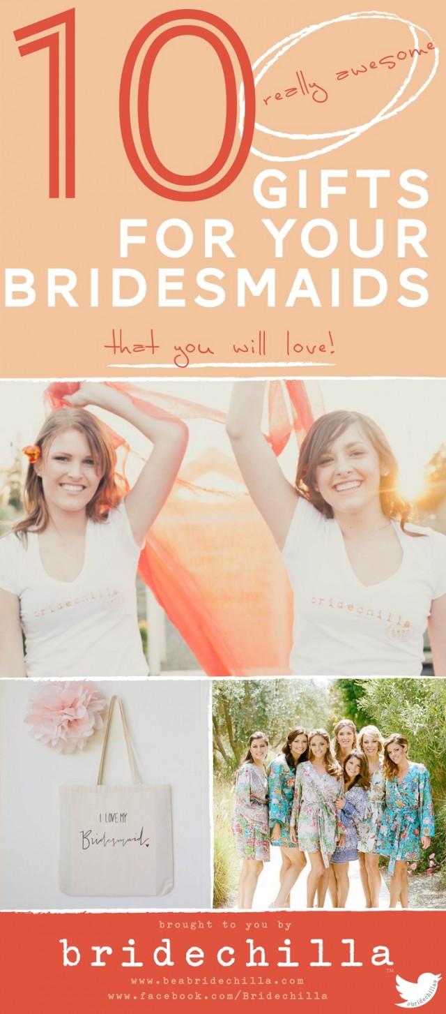 Click The Image To Find Gift Ideas For Your Bridesmaids! From T-shirts To Totes And Robes, We've Got All Our Favorites! 