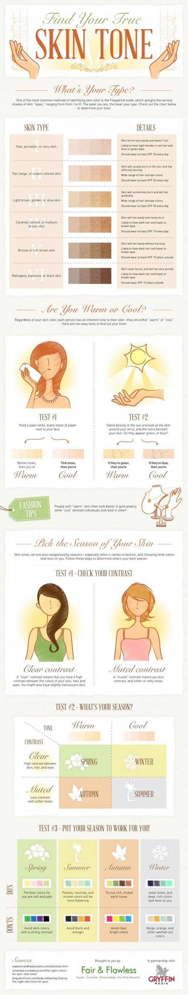 How To Determine Your Skin Tone Once And For All