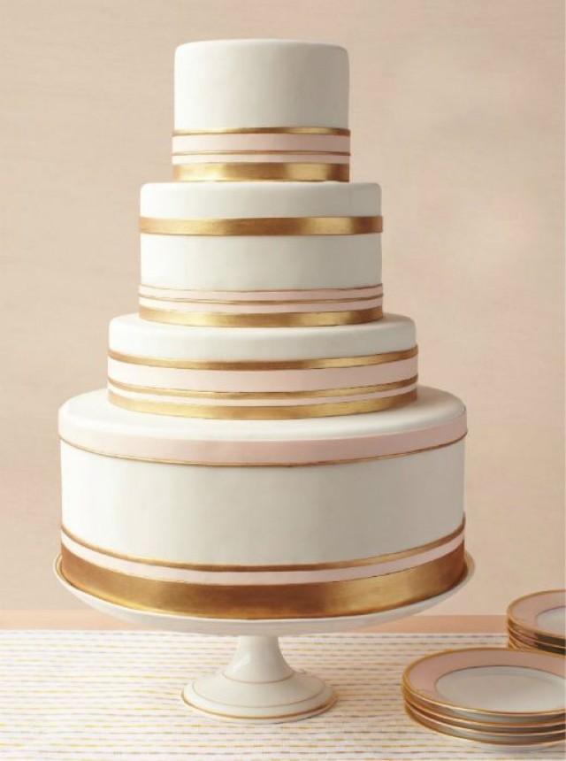Very Pretty, Simple Cake. It Even Matches The Dishes! 