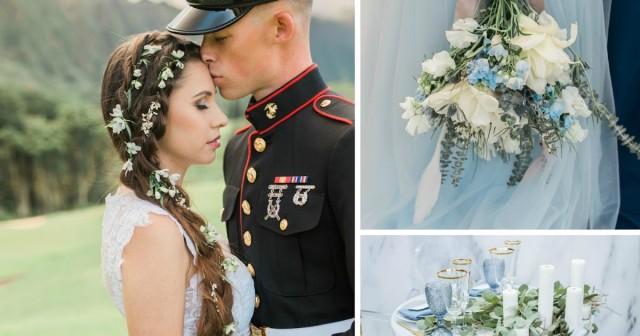 wedding photo - DUSTY BLUE STYLED SHOOT IN HAWAII
