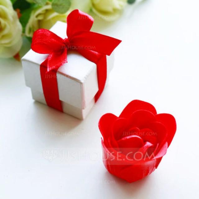 wedding photo - BeterWedding Red Rose Design Lovely Rose/Flower Design Soaps