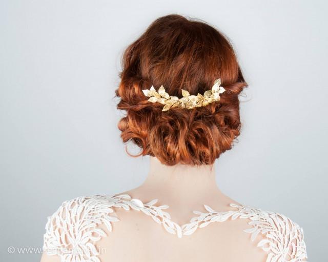 Bridal Hair Accessoires, Vintage Wedding, Woodland Bride, Prom Hair, Greek Goddess, Wedding Hair Accessories, Bridal Hair Comb Gold, 2018