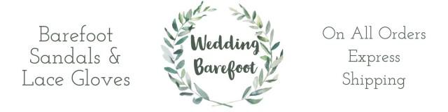 wedding photo - Beach Wedding Barefoot Sandals/ Lace Accessories by WeddingBarefoot