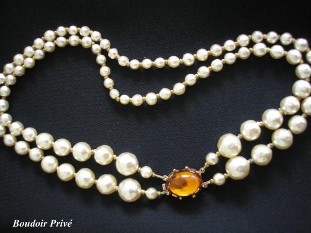 wedding photo - Vintage Baroque Pearl Necklace