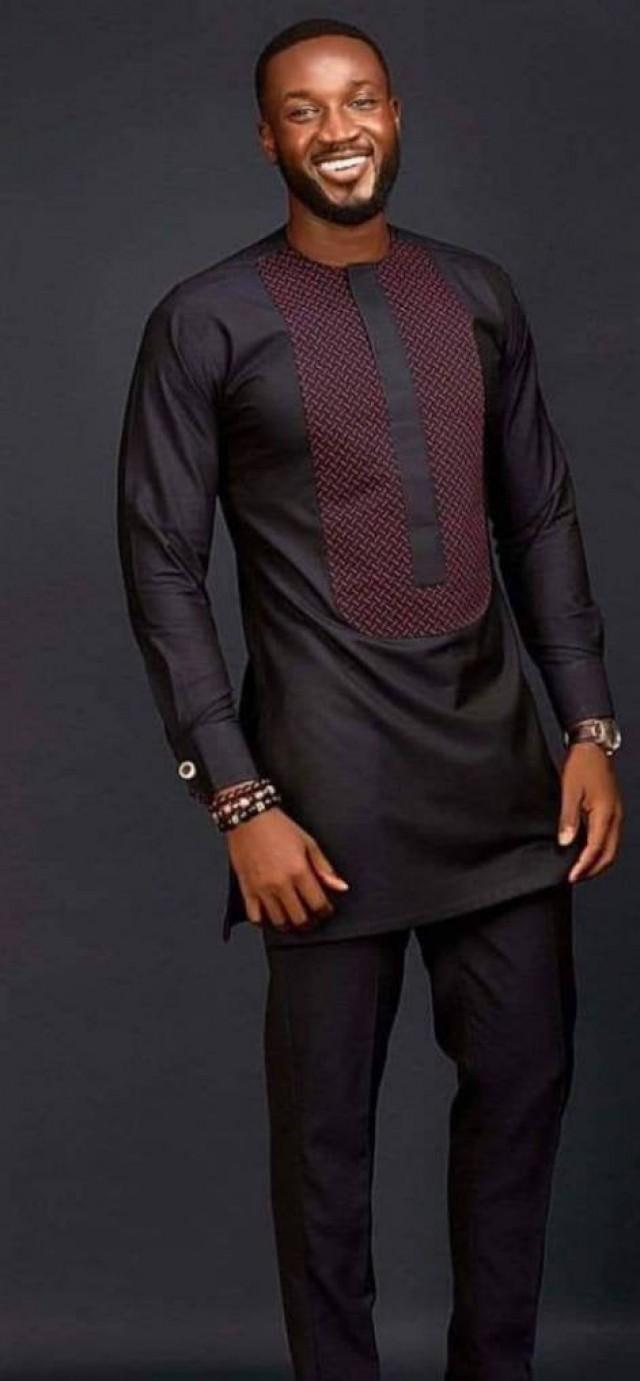 African men&#39;s shirt, African men&#39;s clothing, wedding suit, dashiki, vêtement africain, chemise et pantalon, African attire, prom dress