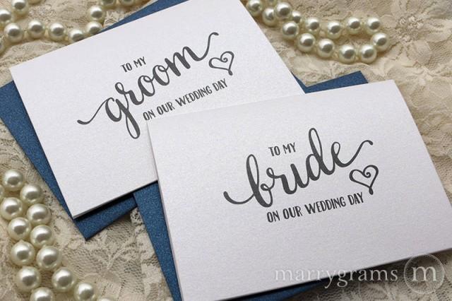 Wedding Card to Your Bride or Groom on Your (Our) Wedding Day, Love Note to Future Husband ,Wife Card Keepsake Love Note Before I Do&#39;s CS15