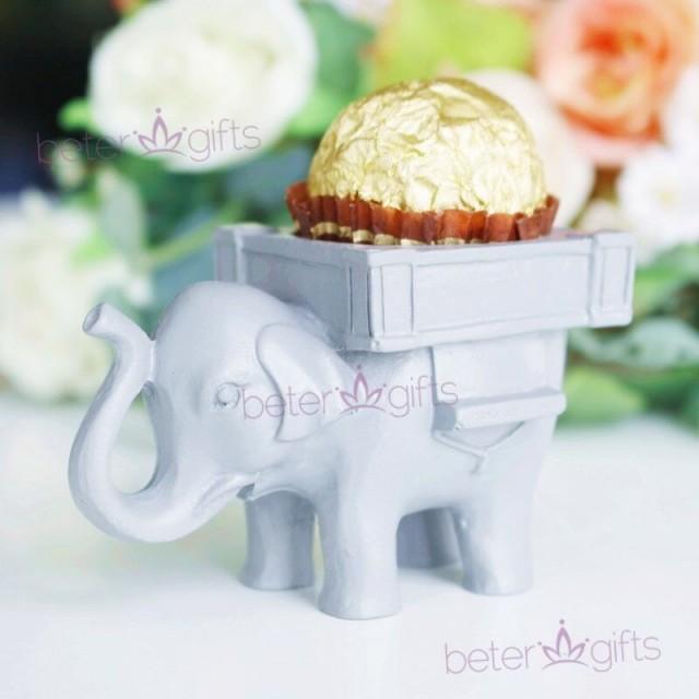 wedding photo - Lucky Elephant #ChocolateHolder #BridalShower favor #candyholder SZ040
