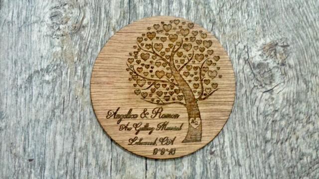 Save the Date Sample Wood Invitation Spring Wedding Summer Wedding Woodland Wedding Personalized Engraved Country Wedding