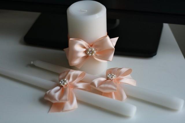wedding photo - Peach Unity Candles