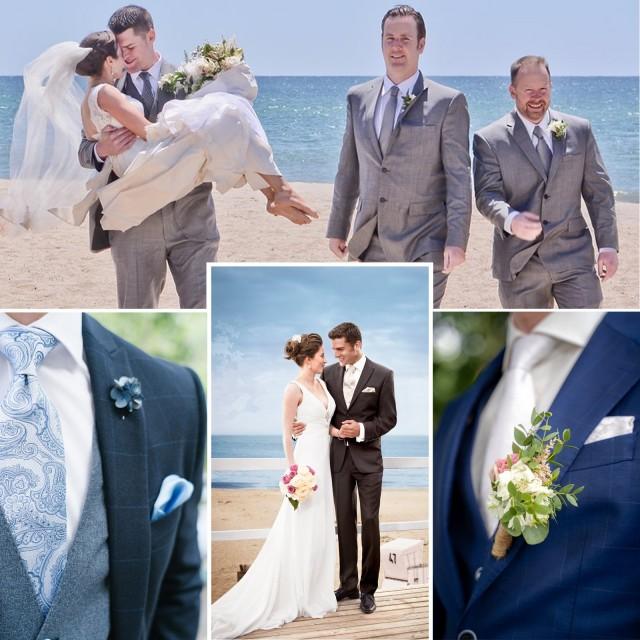 Wedding Party Group DEAL Men Custom Made Groom & Groomsman Suits And Tuxedos