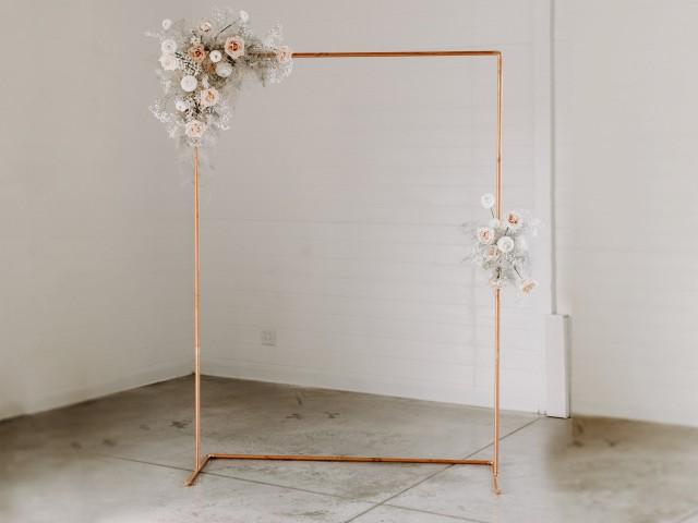 Wedding Arch/ Copper Backdrop Stand/ Ceremony Backdrop/ Wedding Backdrop