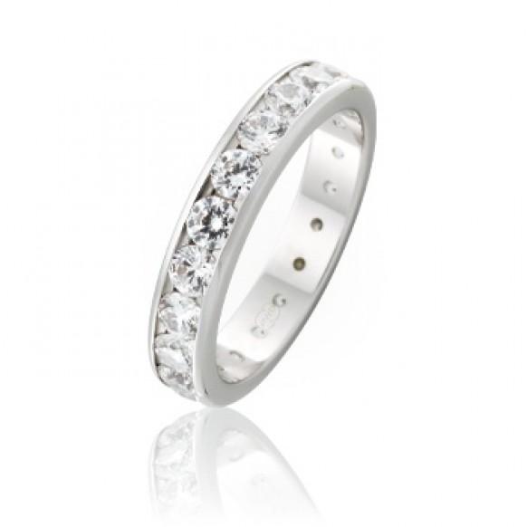 wedding photo - Luxry Diamond Wedding Ring ♥ perfekten Diamanten Eternity Ring
