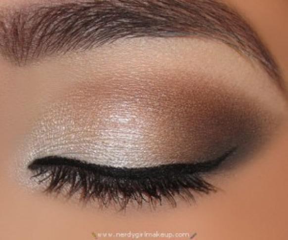 wedding photo - Gorgeous Nude Smokey Eye Makeup ♥ Natural Wedding Makeup 