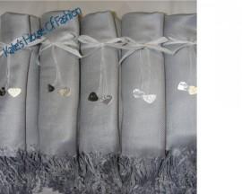 Wedding - Beautiful Silver - Light Silver Grey Pashmina Style Scarf, Bridesmaid, Wedding, Pashmina Style Scarf Shawl