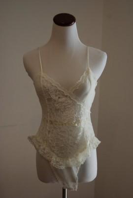 Wedding - SALE Vintage sheer white teddie - Victoria's Secret
