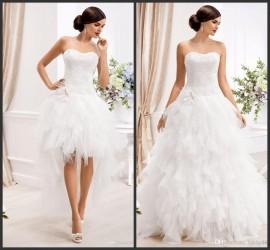 Wedding - 2015 Sweetheart Ball Gown Wedding Dresses with Detachable Skirt 2 IN 1 Tulle Wedding Gowns Online with $126.39/Piece on Hjklp88's Store 