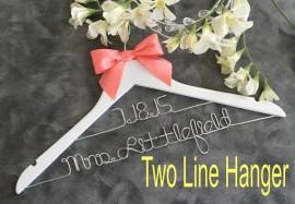 Wedding - HUGE SALE Wedding hanger/ SALE / personalized Bridal hanger/Two Tier hanger / perfect bridal shower gift , u pick any name , bridal party gi