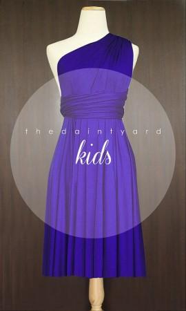 Wedding - KIDS Royal Blue Bridesmaid Convertible Dress Infinity Dress Multiway Dress Wrap Dress Wedding Dress Flower Girl Dress Twist Dress