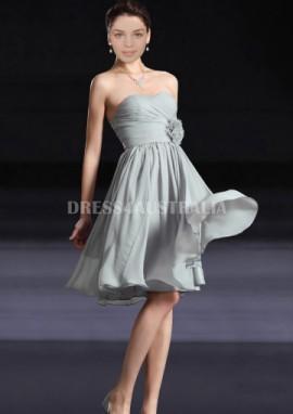 Wedding - Buy Australia A-line Strapless Chiffon Knee Length Star Style Bridesmaid Dresses 8132250 at AU$122.30 - Dress4Australia.com.au