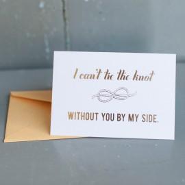 Wedding - Gold foil Will You Be My Bridesmaid card - bridal party card, foil stamped notecard, wedding party card, bridal party, bridesmaid invitation