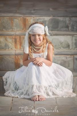 Wedding - Girls Lace Maxi Skirt, Girls Boho Maxi Skirt, Lace Flower Girl Dress, Rustic Flower Girl Dress, Ivory Lace Skirt