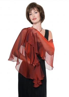 Wedding - Promo Sale Venetian Red  Silk Wrap