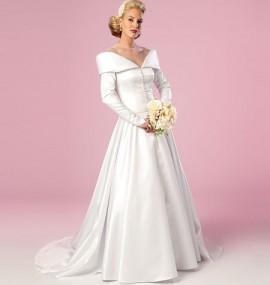 Wedding - Vintage Wedding Dress - White Wedding Dress - Butterick 6022 - PLUS SIZE Wedding Dress - Wedding Dress Pattern