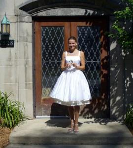 Wedding - Miss Katherine Grey's Wedding Dress ~ in Dupioni Silk with pockets and an extra-full gathered skirt ~ free petticoat