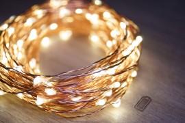 Wedding - 5m Copper String Fairy Lights (Warm White) 