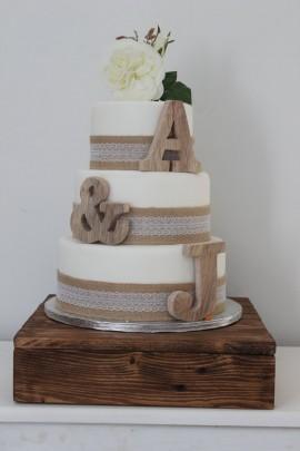 Wedding - Rustic Wedding Cake Toppers, Personalised Cake Toppers, Small Wooden Letters, Cake Topper Initals, Childrens Decor, Nursery Decor