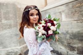Wedding - Bridal Headpiece, Boho Wedding Headpiece, White Flower Halo, Boho Headband, Bridal Floral Crown, Wedding Hair Wreath, Boho Flower Crown,