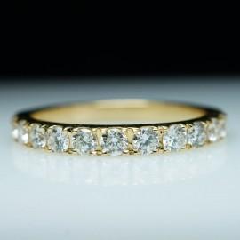 Wedding - Yellow Gold Diamond Wedding Band - .75CTW - Free Sizing - Layaway Available - Engagement Ring Matching Gold Wedding Band