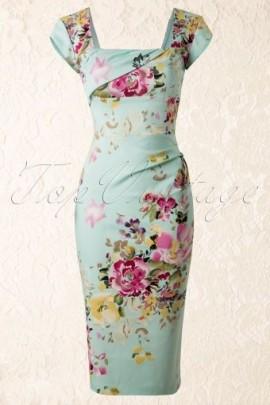 Wedding - Cara Dress In The Mint Seville Floral Print