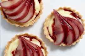 Wedding - Red Wine-Poached Pear Tartlets