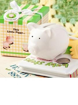 Wedding - Ceramic Mini-Piggy Bank (Sold in a single piece) - BeterWedding