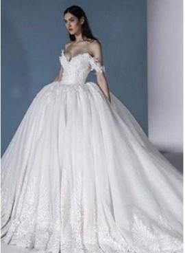 Wedding - Luxus Brautkleider Online Günstige Hochzeitskleider mit Spitze Modellnummer: XY644