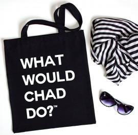 Wedding - What Would Chad Do?™  Tote Cotton Bag, Swag Bag, Gift Bag, Eco-friendly Tote, Shopping Tote, Travel Tote
