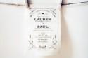 Lauren + Paul’s Rustic Screen Printed Fabric Wedding Invitations