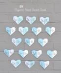 DIY: Origami Heart Escort Cards