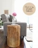 Inspired by Tree Stump Tables